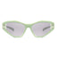 1360 green cat eye sunglasses light grey lenses non-polarized PC frame lightweight daily casual weekend shades