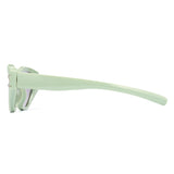 1360 green cat eye sunglasses light grey lenses non-polarized PC frame lightweight daily casual weekend shades