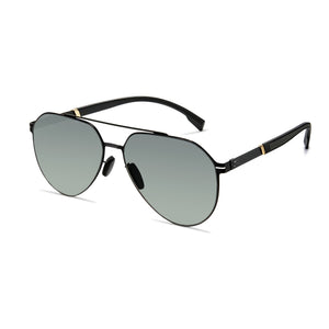 Photochromic Double Bridge Aviator Sunglasses – 1396