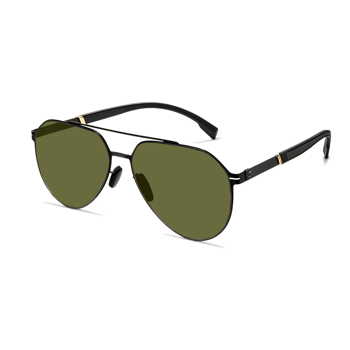 Photochromic Double Bridge Aviator Sunglasses – 1396