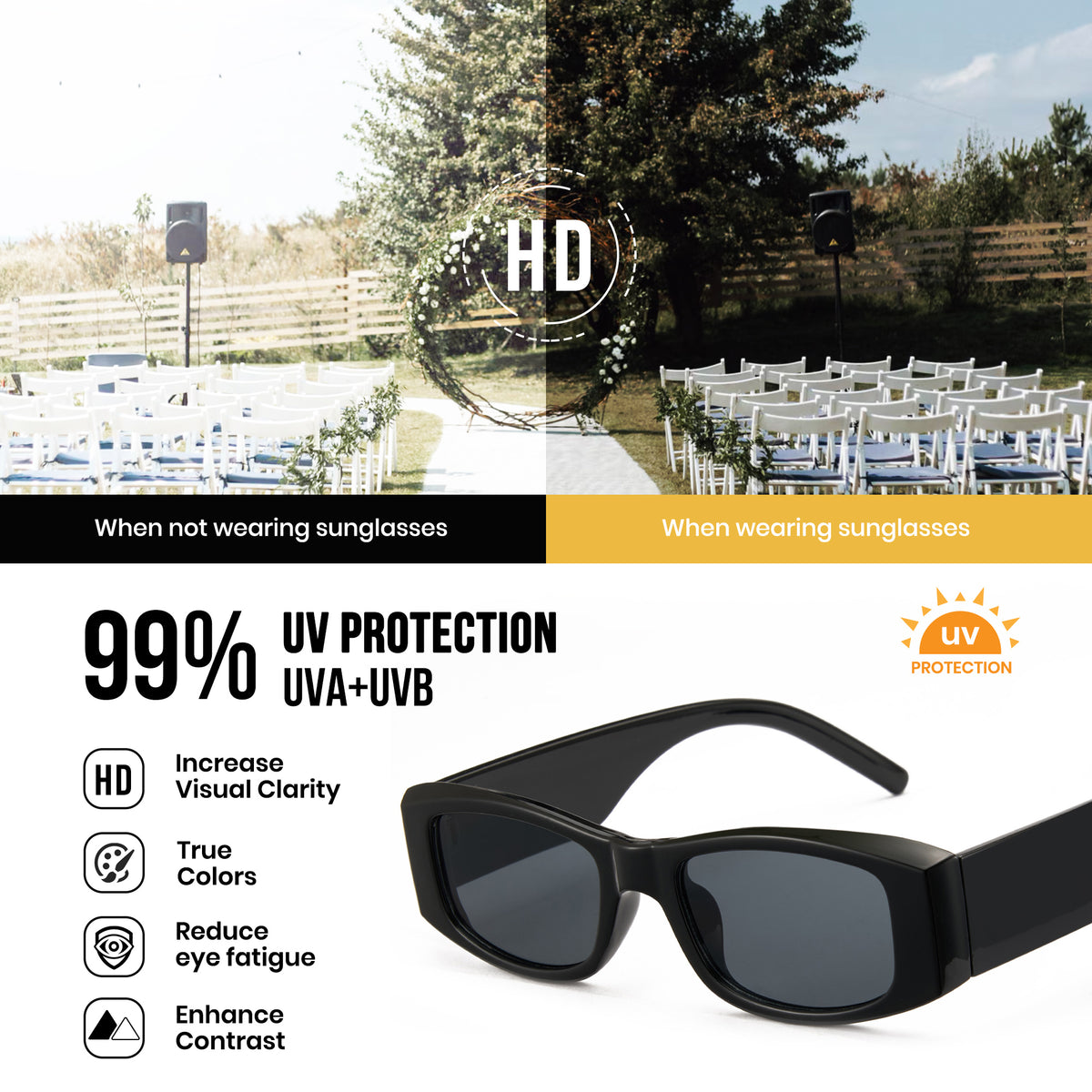 Personalized Custom Sunglasses Wedding Anniversary Party UV400 Protection