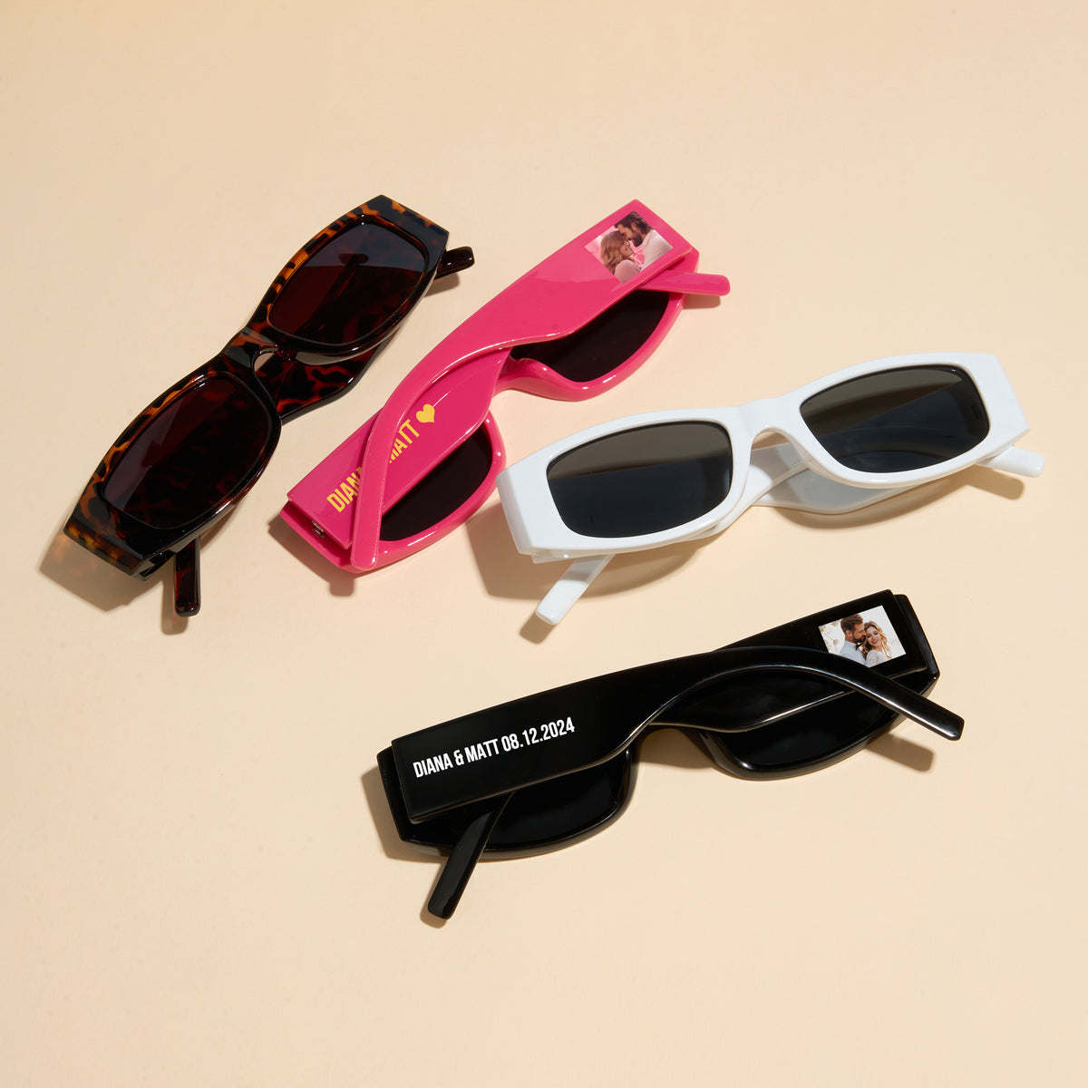 Personalized Custom Sunglasses Wedding Anniversary Party UV400 Image principale du produit