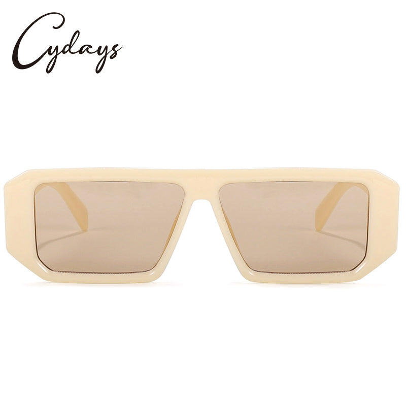 Cydays Trendy Square and Rectangle Sunglasses Cool Women UV 400 Protection Shades Designer Style Main image