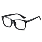 Cyxus Blaulichtfilter Brille Herren/Damen、コンピュータ ラップトップ ゲーム Brille、UV Schutzbrille gegen Kopfschmerzen、Klassisches Schwarzes Rahmendesign、Geschenke für Männer Frauen