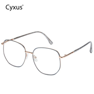 Cyxus Blue Light Blocking Photochromic Lens Large Frame Glasses 8261
