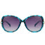 Gray Lens-Blue Floral Print Frame