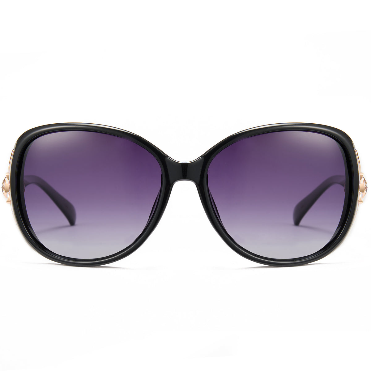 2024 Fashion Gradient Color Polarized Glasses-Black