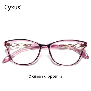 Reading Glasses Blue Light Blocking Presbyopia Cat Eye Computer Readers Men Women 2046 200 Degrees