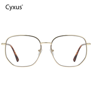 Cyxus Blue Light Blocking Photochromic Lens Large Frame Glasses 8261