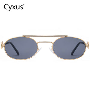 Cyxus Oval Trendy Double Bridge Non-Polarized Sunglasses 1324