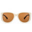 1342 womens oversized square beige sunglasses brown lenses korean minimalist style non-polarized AC lens
