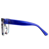 Cyxus Colorful Print Large Frame Hipster Computer Glasses 8308
