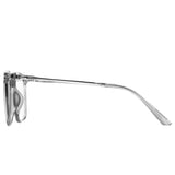 1353 unisex grey large square sunglasses light grey lenses non-polarized PC frame metal temples daily casual commuting