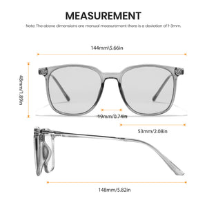 Grey Square Sunglasses- 1353
