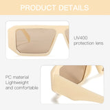 Cydays Trendy Square and Rectangle Sunglasses Cool Women UV 400 Protection Shades Designer Style