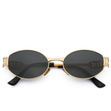 Oval Gold Sunglasses - 1362