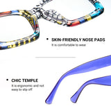 Cyxus Colorful Print Large Frame Hipster Computer Glasses 8308