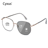 Cyxus Blue Light Blocking Photochromic Lens Large Frame Glasses 8261