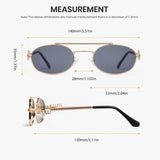 Cyxus Oval Trendy Double Bridge Non-Polarized Sunglasses 1324