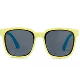 Yellow children's foldable TPEE lens TAC frame polarized sunglasses