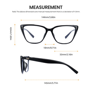 Cyxus Cat Eye TR90 Lightweight Computer Glasses 8291