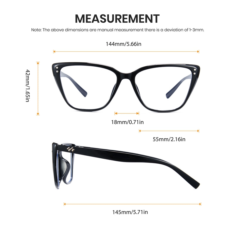 Cyxus Cat Eye TR90 Lightweight Computer Glasses 8291