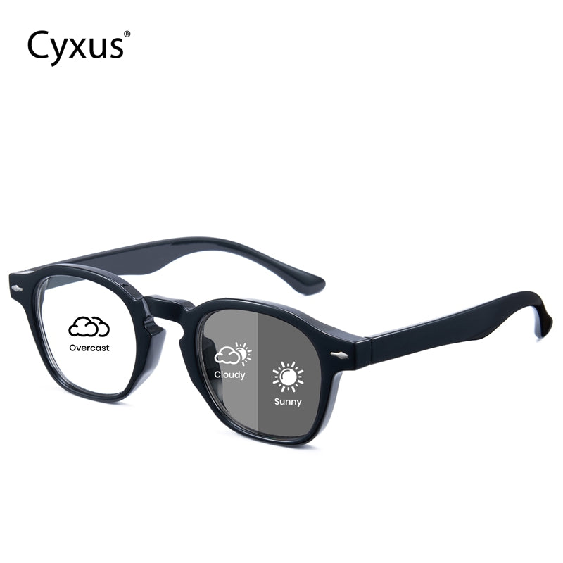 Cyxus Square Photochromic Blue Light Blocking Glasses 8314