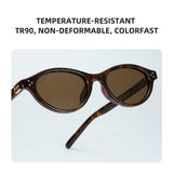 polarized oval sunglasses TR90 frame