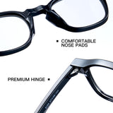 Cyxus Square Photochromic Blue Light Blocking Glasses 8314