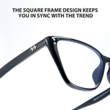 Cyxus Cat Eye TR90 Lightweight Computer Glasses 8291