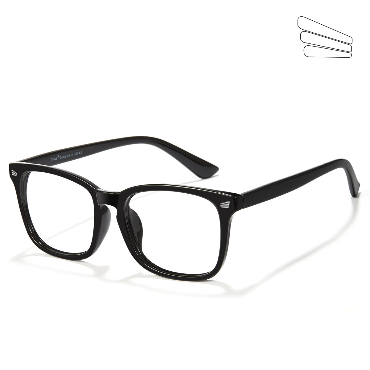 CYXUS Blue-Light Blocking Computer Optical glasses Fashion Anti Eyestrain UV Glasses for Women Men 8082