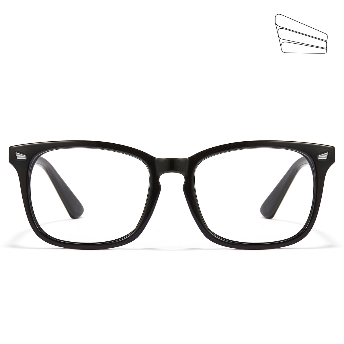 CYXUS Blue-Light Blocking Computer TV Optical glasses Fashion Anti Eyestrain UV Glasses for Women Men 8082