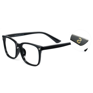 Cyxus 25 Snake Year Limited Edition Square Anti-Blue Glasses PC Material Pritic Bright Black Frame Gew New Year Gain