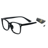 Cyxus 25 Snake Year Limited Edition Square Anti-Blue Light Glasses PC Material Bright Black Frame New Year Gift for Relatives and Friends Unisex - 8082-S