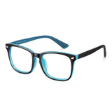 Black blue glasses frame
