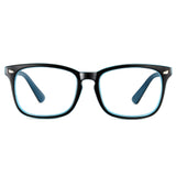 Black Blue Retro Style Anti-Blue Light & Prescription Glasses