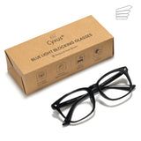 Cyxus Blue-Light Blocking Glasses Computer Reading/Gaming/TV/Phones Glasses Fashion Anti Eyestrain UV Glasses for Women Men 8082T01 Wing