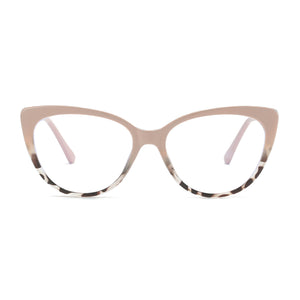 TR 90 anti-blue light glasses - apricot and tortoise