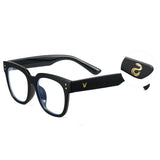 Cyxus 25 Snake Year Limited Edition Square Anti-Blue Light Glasses PC Material Resin Lenses Bright Black Frame New Year Gifts for Relatives and Friends Unisex