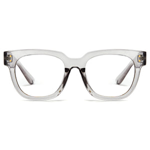 Crystal Glasses Vintage Square Thick Frame Thick Temple Blue Light Glasses
