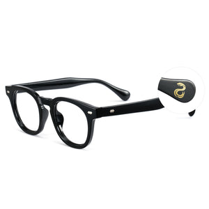 Cyxus 25 Snake Year Limited Edition Anti-Blue Light Glasses Material Material Bright Black Frame New Year Gift for Mostral and Friends Usisex-8155T01-S