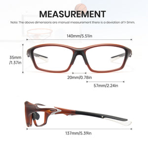 Sports Series TR 90 Glasses Size