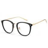 Matte Black Retro Round TR 90 Frame Anti-Blue Light & Prescription Glasses