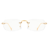 Cyxus Rimless UV400 Protection Metal Photochromic Glasses 8222