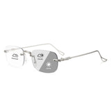 Cyxus Rimless UV400 Protection Metal Photochromic Glasses 8222