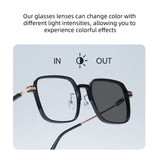Photochromic UV400 Blue Light Blocking Glasses 8223