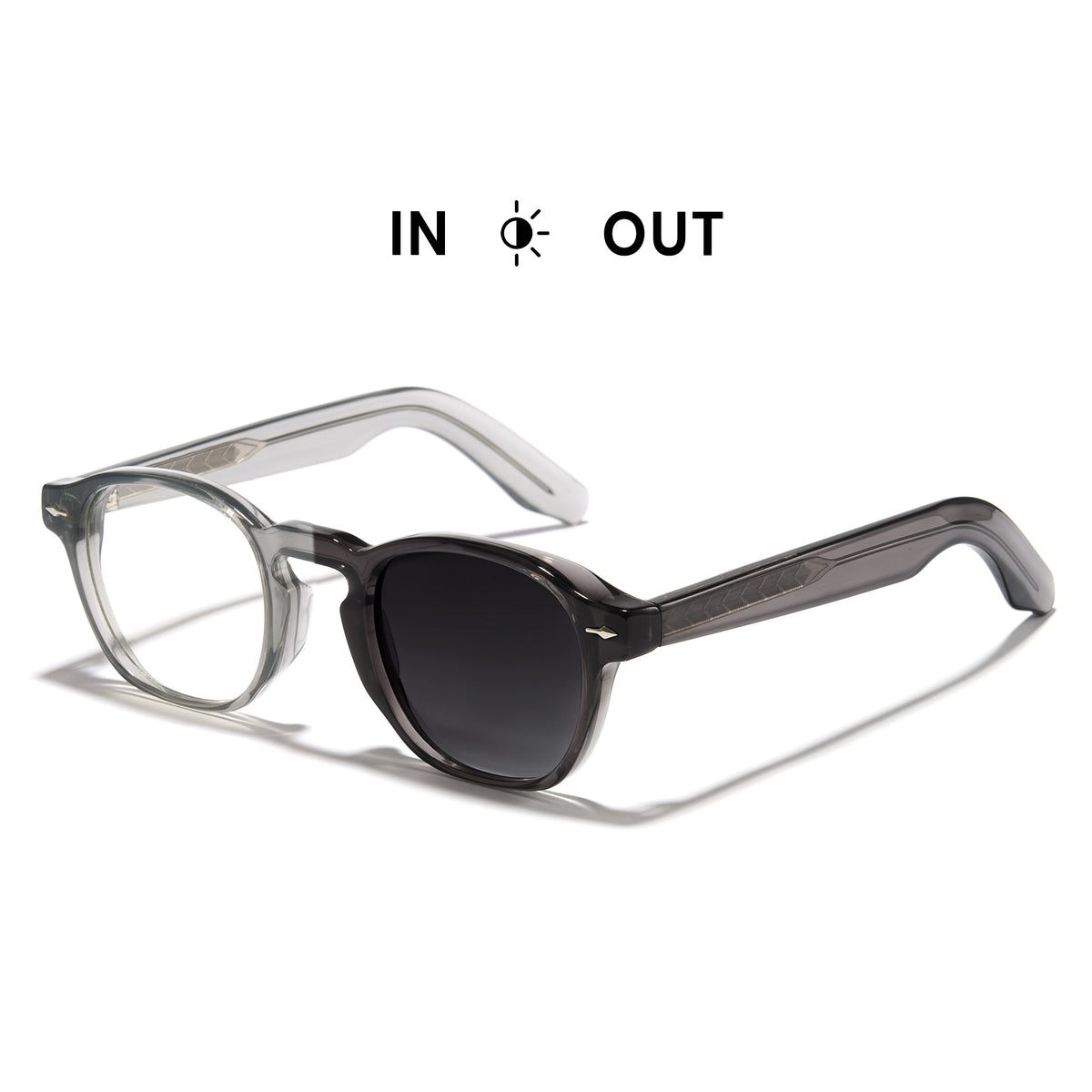 Photochromic glasses 8230 in clear lenses and dark lenses, on a white background. Main image