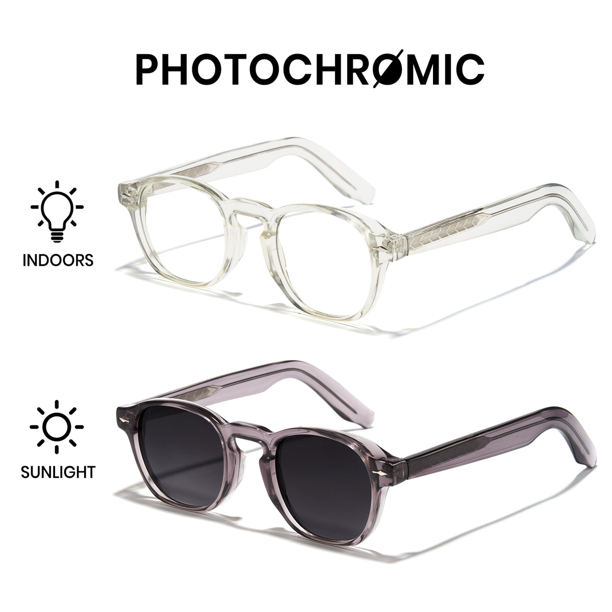 Photochromic Glasses Frame and Lens 8230