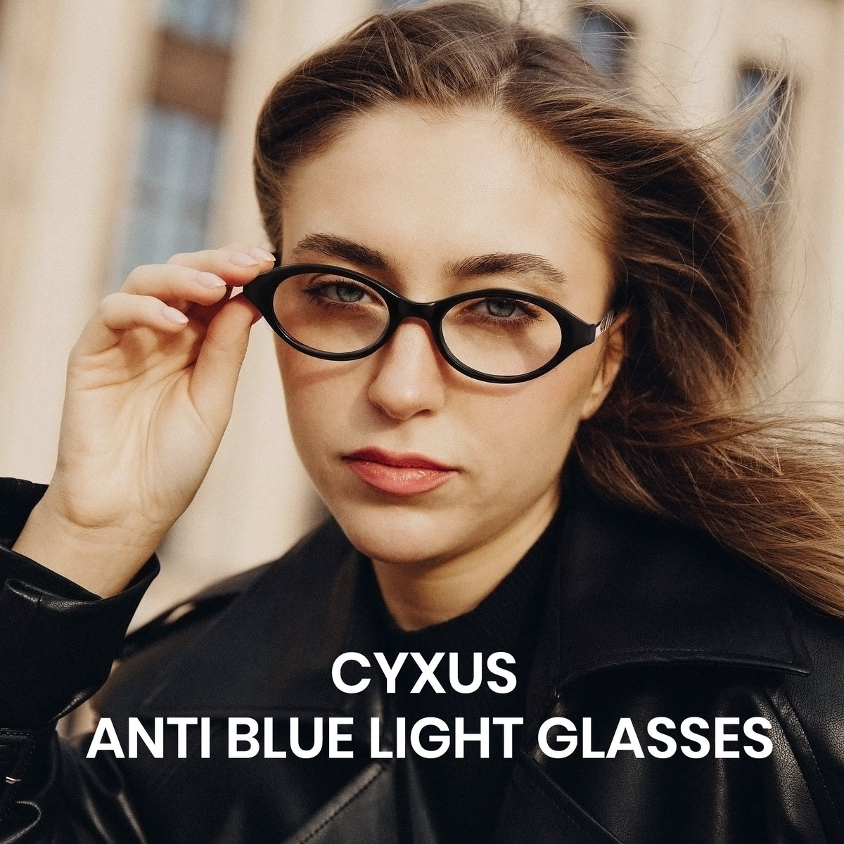 Computer Glasses UV400 Blue Light Blocking Oval Retro Glasses 8242