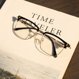 Cyxus Chrome Hearts Browline Men Business Computer Glasses 8252